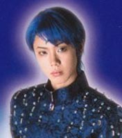 [Close-up of Kuroda, in costume]