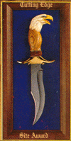 Cutting Edge site award - The American Bald Eagle
Knife by Ray Beers 