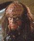 Gowron scowling