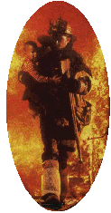 Firefighter with child