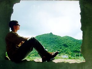Relaxing in the ruins