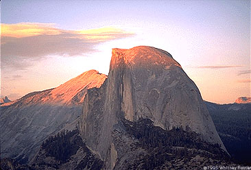 Photo of Half Dome from Glacier Point by Whitney Potter 1995
