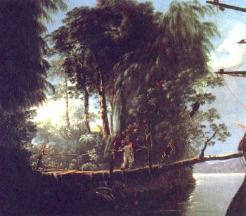 Dusky Bay - Sailor carrying fish.