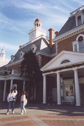 The American Adventure's beautiful mansion