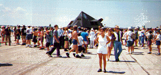 Vicki at the air show with everyone else!