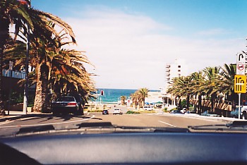 Road leading to Cronulla Beach