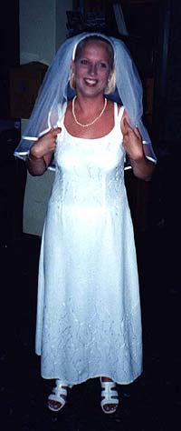 The bride-to-be prior to the ceremony