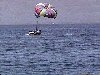View of parasailing outside of Lahina