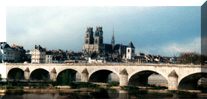 Orlans, Catherale de Saint Croix vue from Pont George's V