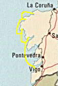 Map Laxe to Bayona