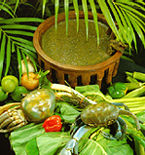 Pot of Crab and Callaloo