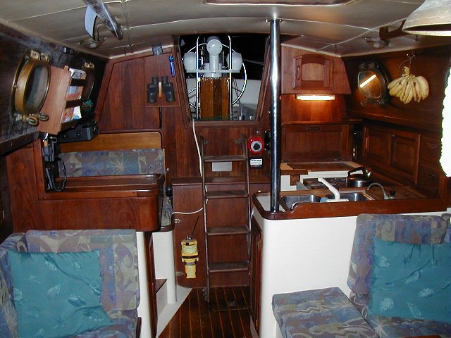 Looking aft