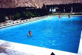 Back view of Tikal Inn