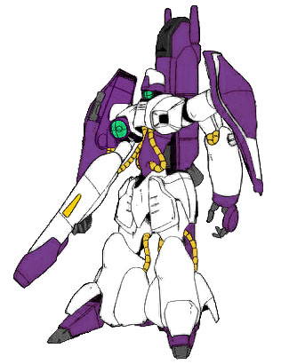 AMX-003 Gaza-C, in Haman Karn's personal colors (white, with purple)