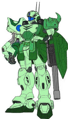 XXGM-01H GM HeavyArms, Commander version. (It has a right arm that's the same as the Shenlong Gundam's)