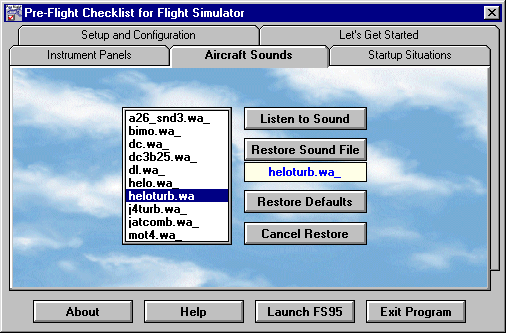Remove and restore panels and sounds -- Click here for more information.