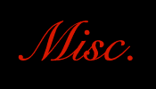 Misc. Items