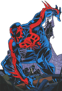 spidey in rubble