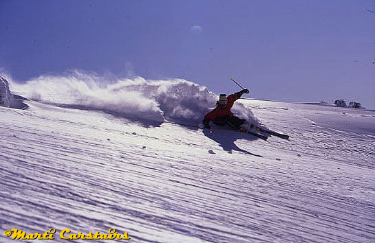 Snow Skiier Ripping.