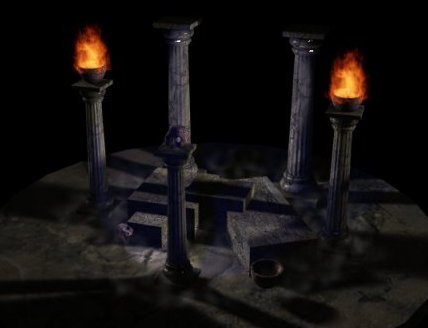 3D Computer art: Dais.