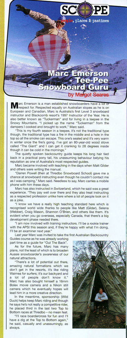 Scanned Magazine Article on the Guru.