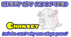 I've adopted a Chansey at the Official Pokemon Adoption Center, Get yours today!