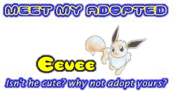 I've adopted a Eevee at the Official Pokemon Adoption Center, Get yours today!