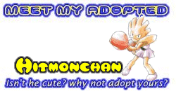 I've adopted a Hitmonchan at the Official Pokemon Adoption Center, Get yours today!