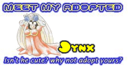 I've adopted a Jynx at the Official Pokemon Adoption Center, Get yours today!