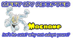 I've adopted a Machamp at the Official Pokemon Adoption Center, Get yours today!