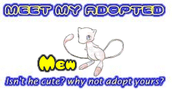I've adopted a Mew at the Official Pokemon Adoption Center, Get yours today!