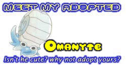 I've adopted a Omanyte at the Official Pokemon Adoption Center, Get yours today!