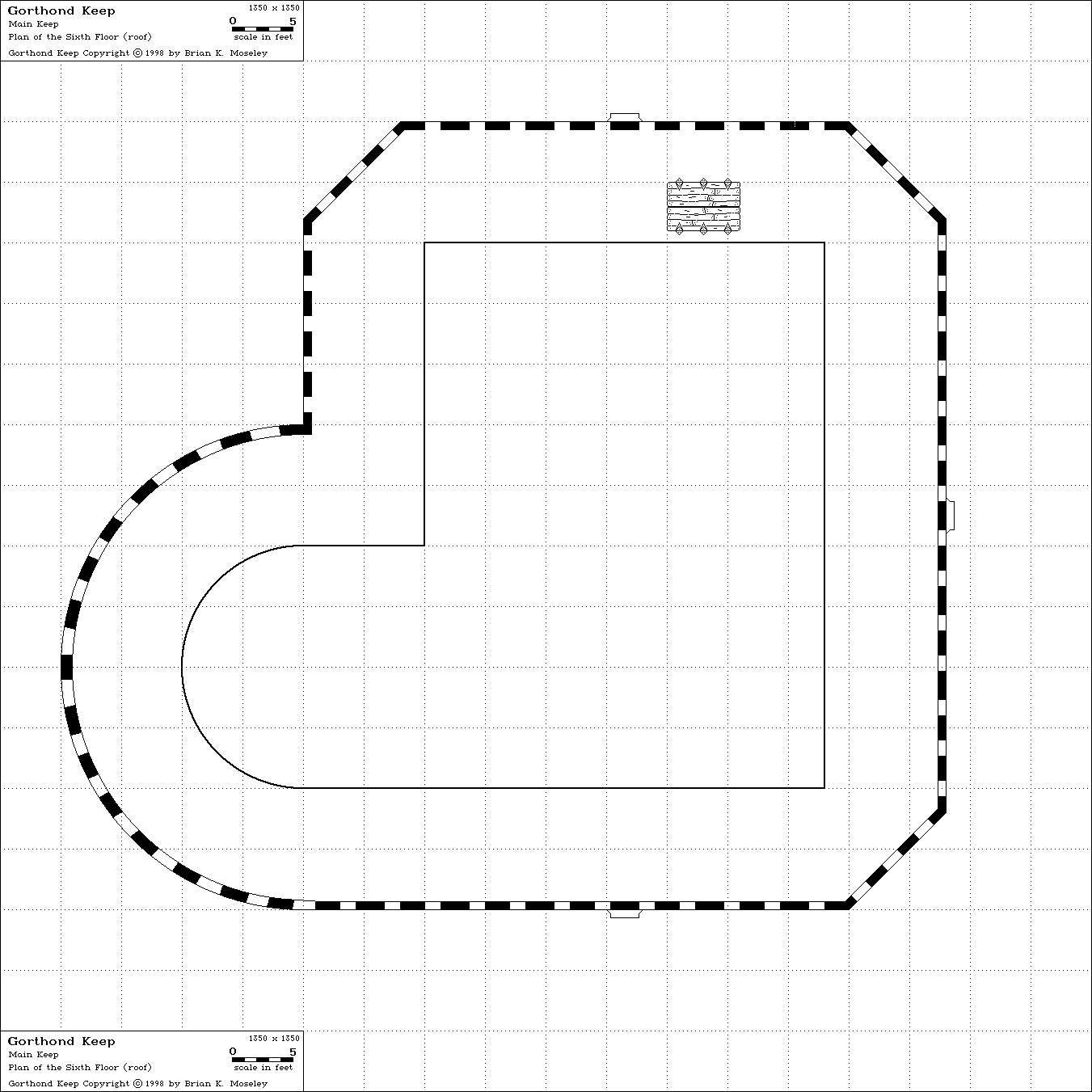 Gorthond Keep [Roof] (25k) Copyright � 1998 Brian K. Moseley. All rights reserved.