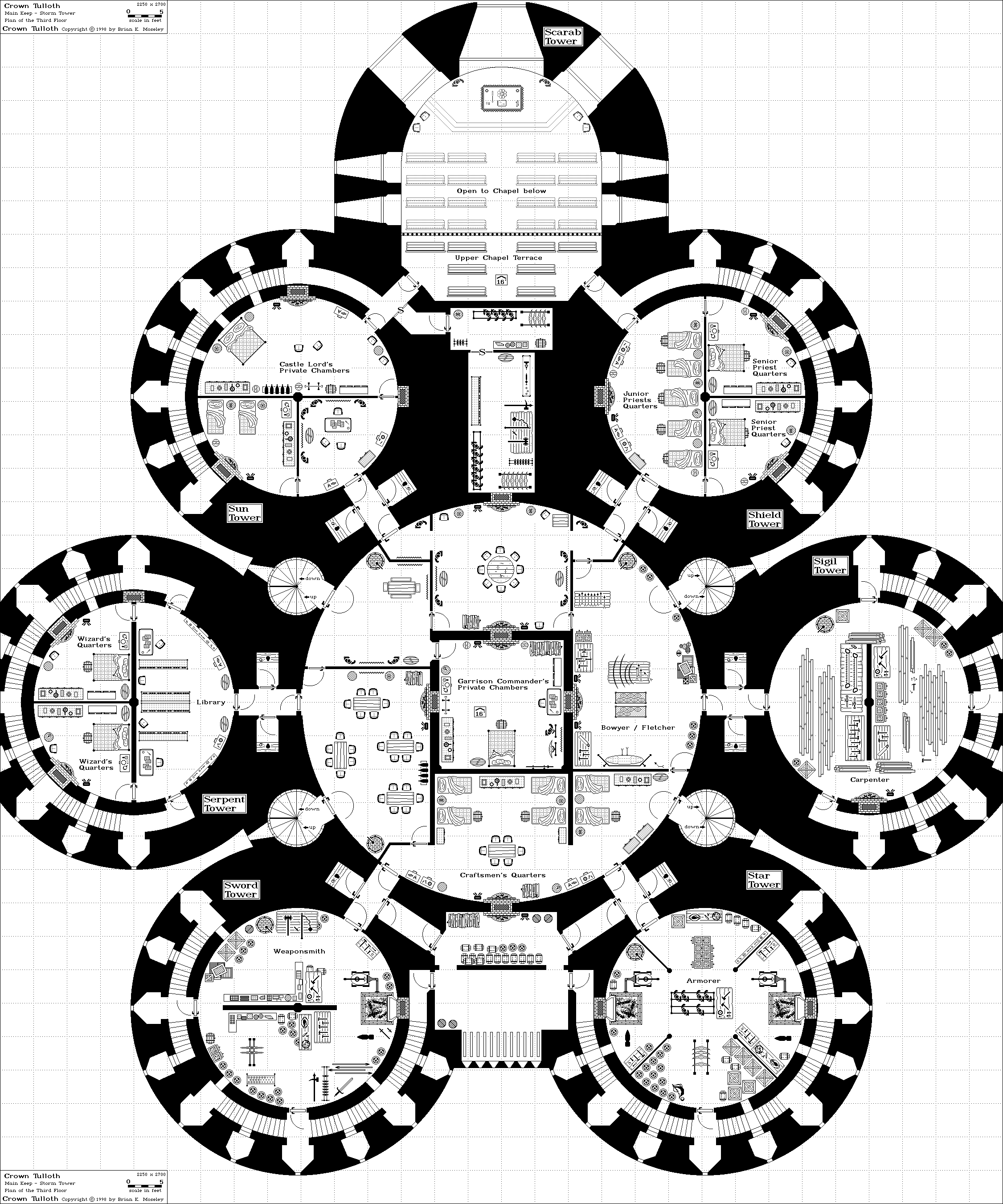 Crown Tulloth [Storm Tower Third Floor] (189 k) Copyright � 1998 Brian K. Moseley. All rights reserved.