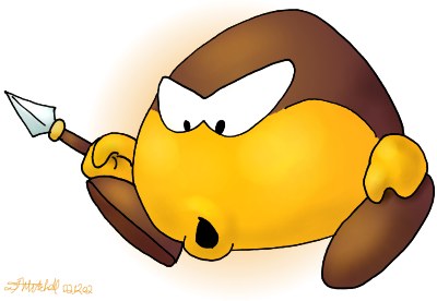 I'm going to poke you with my spear!