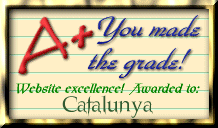 A+ You made the grade! Website excellence! Awarded to: Catalunya