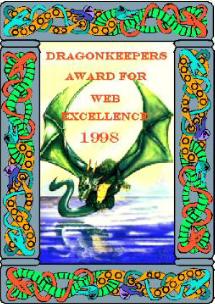 Dragonkepers Award For Web Excellence 1998