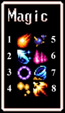 All the spells, number-coded!