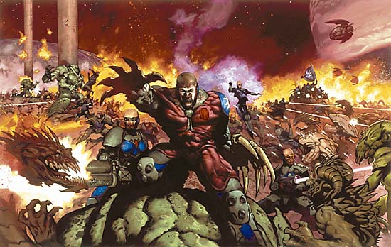 The Seventh Legion battles aberrants on Kantze Lu Ge.