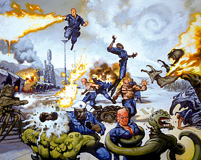 The Legions repel an aberrant attack on the Sydney Spaceport.