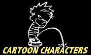 Pee on cartoon characters