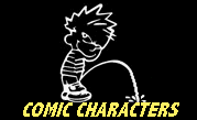 Pee on comic strip characters