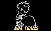 Pee on national basketball association teams