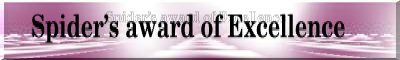 Spider's Award of Excellence