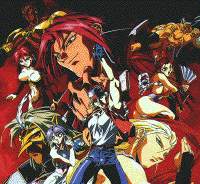 the Fatal Fury cast poses for a polaroid...