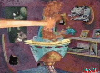 Zorak getting blasted