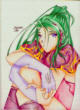 Mmmmm....Green hair^^...I did this in a fit of bordom while I was playing FF3...Eh, I dunno...I sort of like it^^.