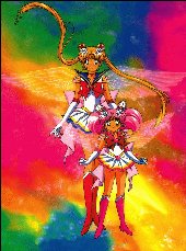Se supone que son Eternal Sailor Moon y Eternal Sailor Chibi Moon