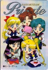 Las Chicas Almorzando en Sailor Moon Sailor Stars