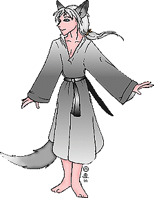 Inari, guardian fox deity of my anthros. (Inari was custom made by Starluck Just for me!)